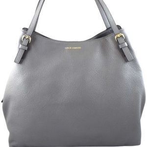 Vince camuto frost gray Erie tote 3 divider genuine leather New with tag